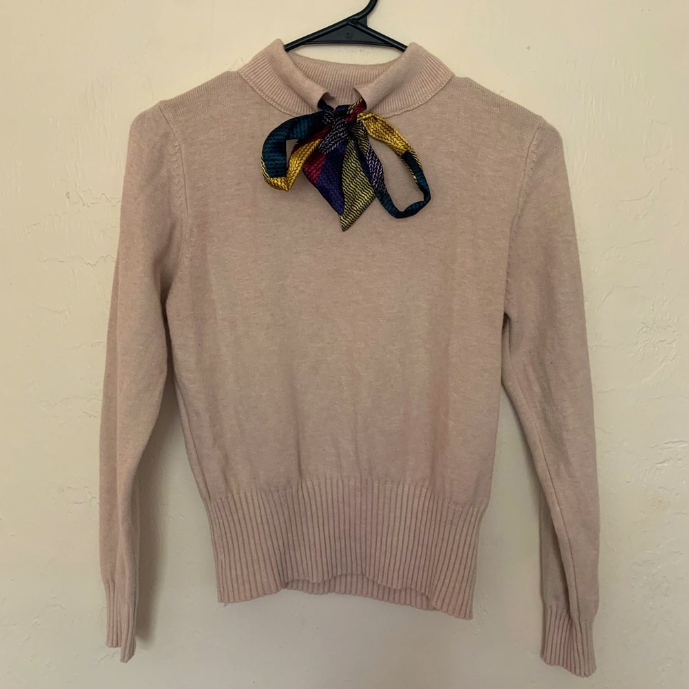 Holiday bow sweater